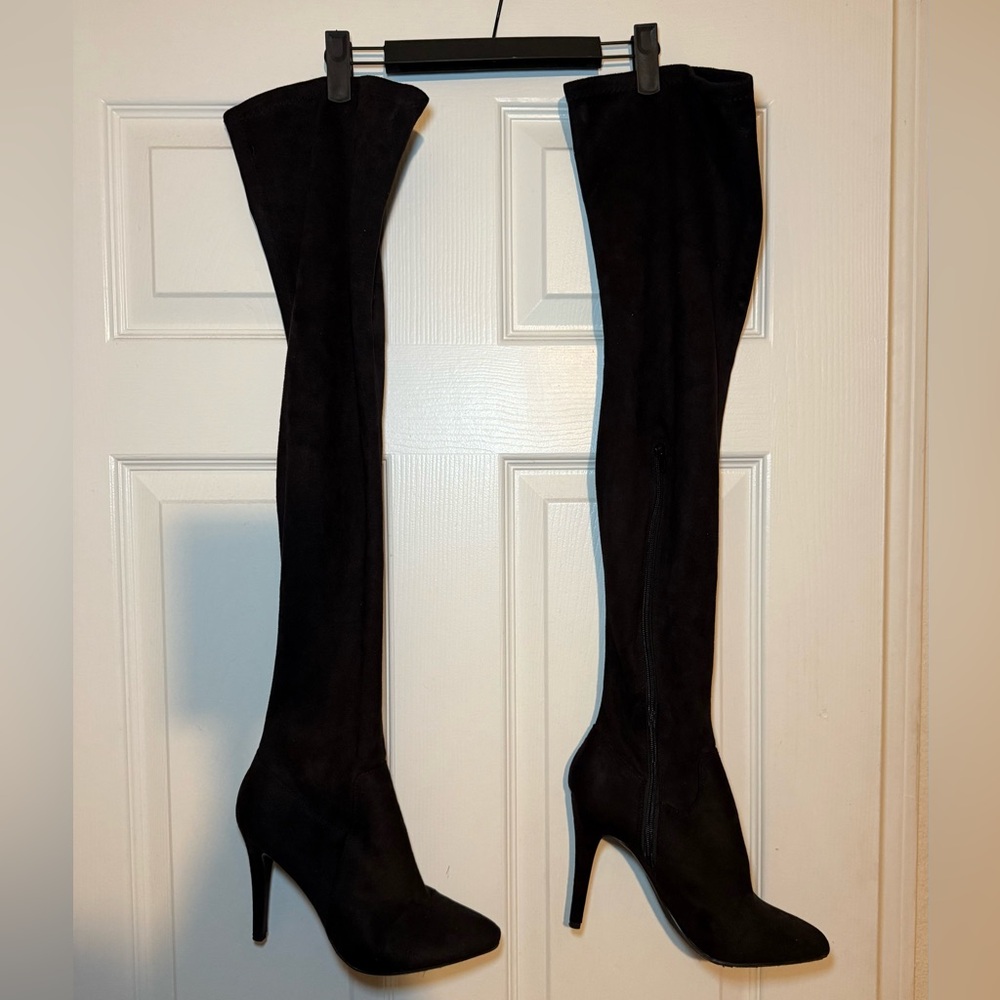 Chic Black Over-the-Knee Women's Boots